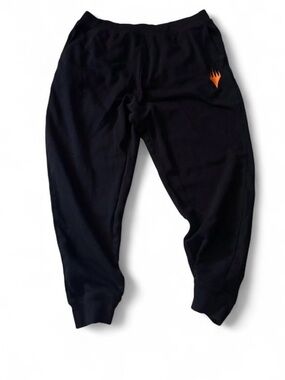 Magic The Gathering Black Jogger w/ Orange Flame Logo